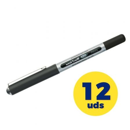 Uni-Ball Rollerball Eye Micro UB-150 Negro 0,5 mm (Caja de 12 unidades)